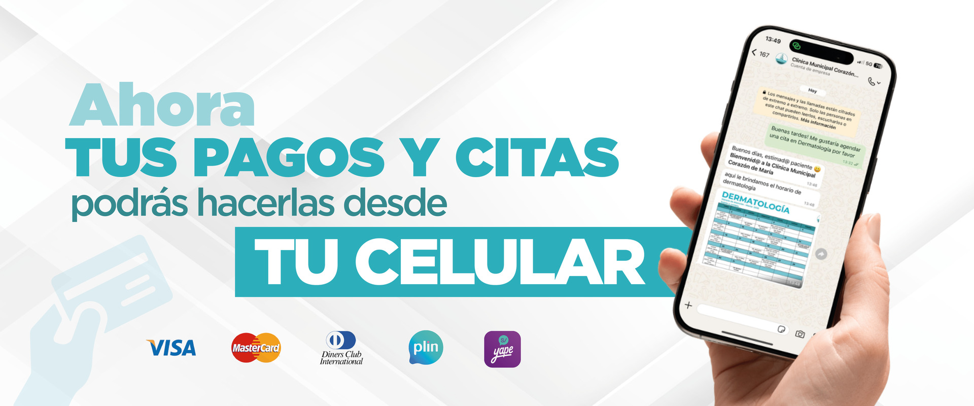 Pagos y citas desde tu celular