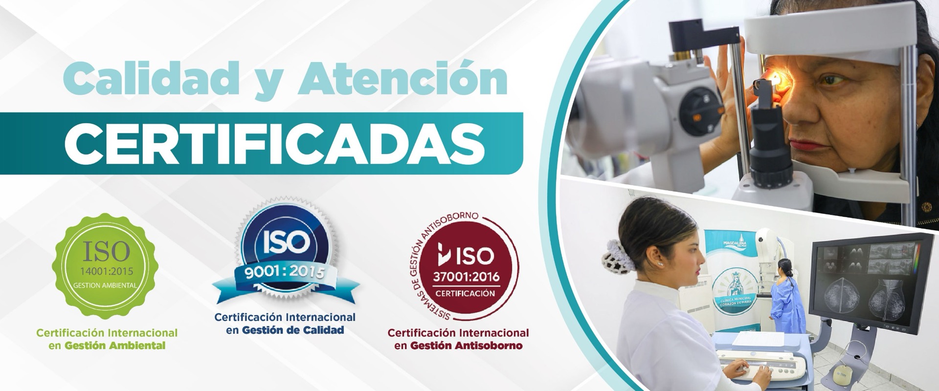 Calidad y atencion certificadas por 3 ISO